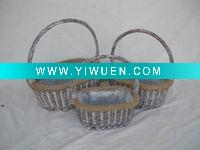 Wholesale round wicker basket