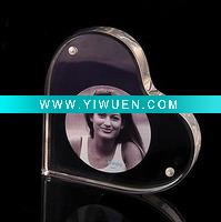 Wholesale acrylic heart shape photo frame