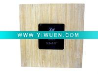 Wholesale 3.5x3.5" MDF Bamboo veneer photo frame