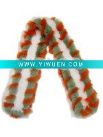 Wholesale Rabbit&fox fur scarf-SF011