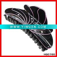 Wholesale fashion stone hair banana clips hair black