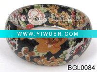 Wholesale Flower resin bangle, fabric, fashion in 2011