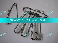 Wholesale 45mm Black Steel Brooch Jewelry Findings