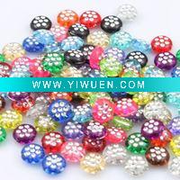 Wholesale Plastic Beads with rhinestone