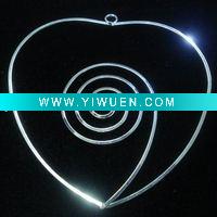 Wholesale custom heart shaped metal beaded jewelry components