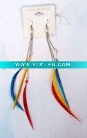 Wholesale mingfansky feather fashion earrings