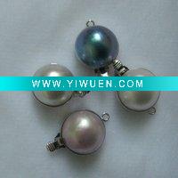 Wholesale good quality 14mm mabe pearl clasp