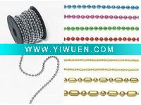 Wholesale cutted brass ball chain with clasp