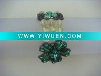 Wholesale fashion bracelet/glass bracelet/ antique cooper plating with flower bracelet/handmade bracelet
