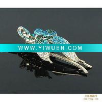 Wholesale 2010 fashion zinc alloy hair claw with CZ diamond JX-HC004