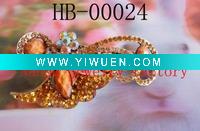 Wholesale new vintage handmade alloy studded crystal diamond hair clip jewelry
