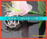 Wholesale Silver Alloy Plated Flower with Rhinestone Hair Jewelry