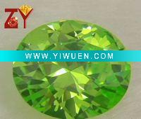 Wholesale apple-green oval gemstone