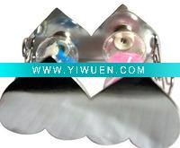 Wholesale Double peach heart iron sand timer