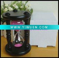 Wholesale pink wood sand timer
