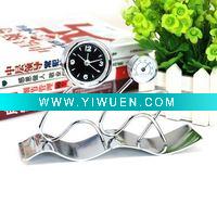 Wholesale Sports style Iron Clock with Thermometer - Double Boat (2438)