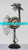 Wholesale High class metal ostrich floor clock