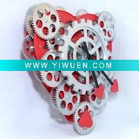 Wholesale Heart-shaped gear clock
