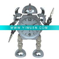 Metal Robot Clock