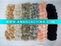 Wholesale women real rabbit fur scarf