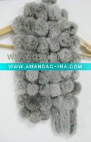 Wholesale women fashion rabbit fur scarf
