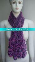 Wholesale Profesional Rabbit Knitting (S-062, Black Violet-top), Fashion Rex Rabbit Fur Scarf