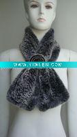 Wholesale Profesional Rabbit Knitting (S-032, Black Snowtop), Fashion Rex Rabbit Fur Scarf