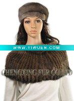 Wholesale Genuine Mink Fur Elastic Snood