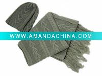 knitted dry acrylic scarf