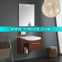 Wholesale Offer bathroom sink cabinets with ceramic basin, vanity top and mirror
