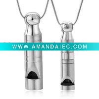 2010 Best selling whistle pendant necklace with titanium steel,lovers necklace