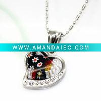 Stainless Steel Jewelry Large Heart Necklace Pendant SP123