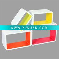 Wholesale wood cube shelf