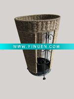 Wholesale Seagrass nature round umbrella stand