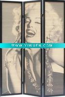 Wholesale Free shipping and best price 3-panel room screen