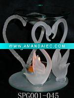 Wholesale lover swan fragrance glass oil burner