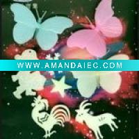 Wholesale animal shape glow in the dark sticker for gifts