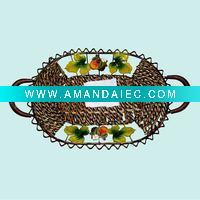 Wholesale Oval shape metal fruit basket