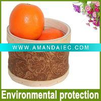 Wholesale Round wooden fruit basket