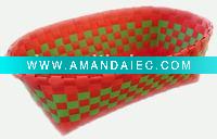 Wholesale PP plastic belt fabric cloth pretty baskets