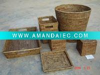Wholesale rattan bathroom set,hotel use