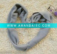 100% acrylic fahison knitted neck warmer