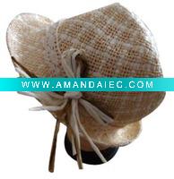 Wholesale Checked Lesbian Bow billycock hat