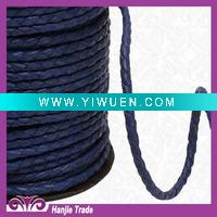 Wholesale Wholesale Blue Braided Knitted Leather Cord