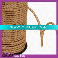Wholesale Wholesale Gold Braided Knitted Leather Cord