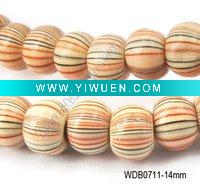Wholesale Wooden beads, wood beads stripe