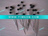 Wholesale black glass head pin