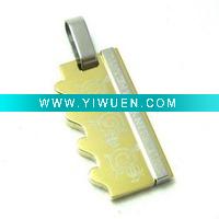 Wholesale Gold Plating Steel Pendant