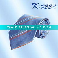 Wholesale 100% silk striped woven men's necktie