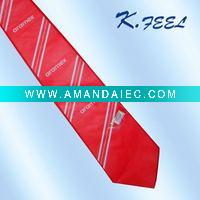 Wholesale Printed logo red men's tie